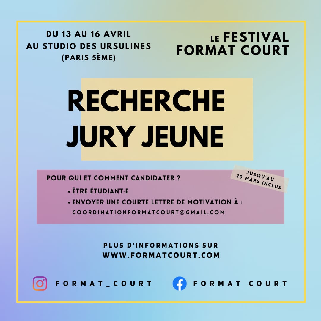 Festival Format Court 2023 : participez au Jury Jeunes !