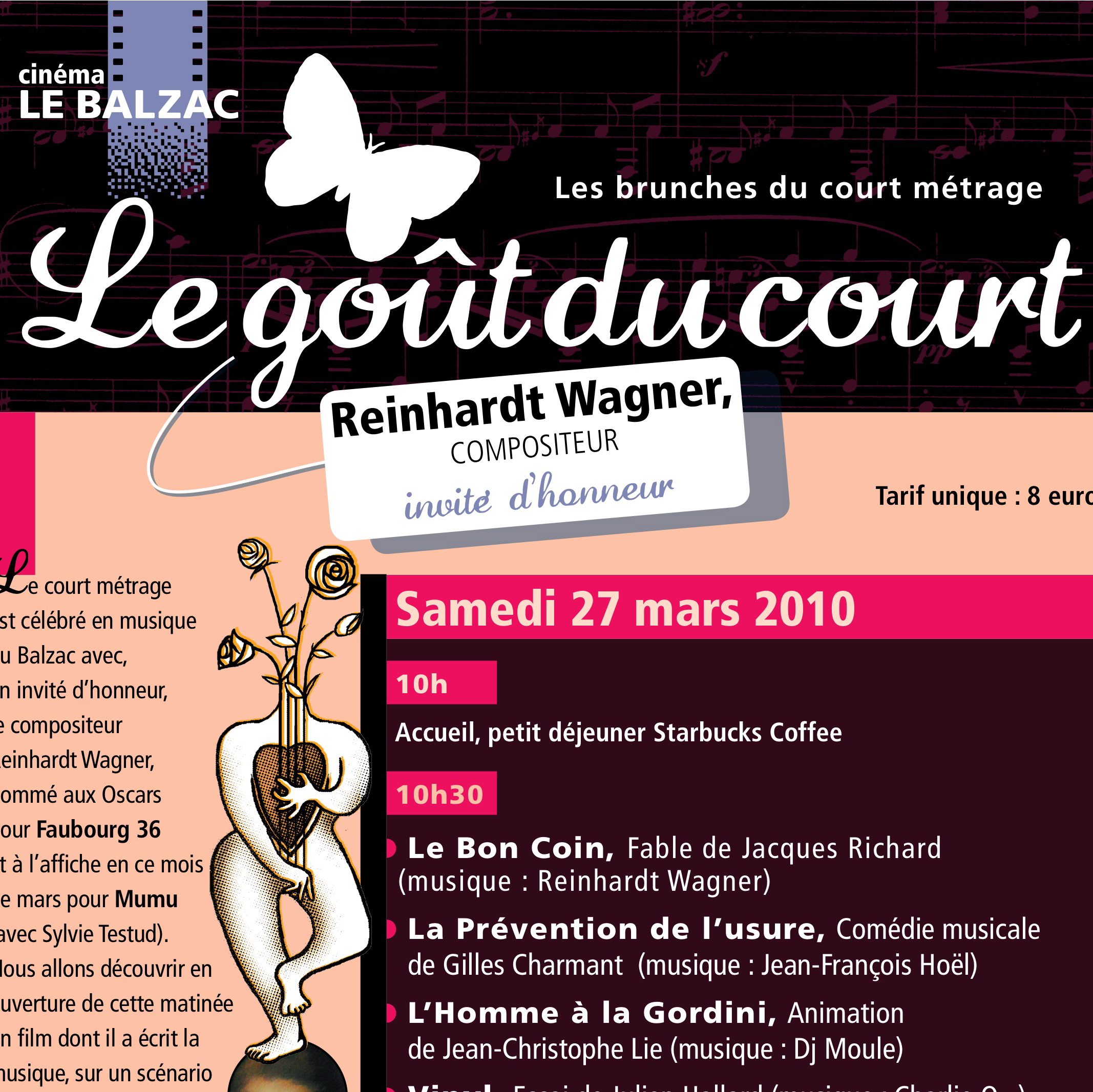 Le Goût du court programme 9 films et invite Reinhardt Wagner